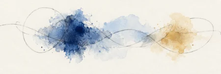 Abstract Pencil and Watercolour Art: Line, Wash and Open Space