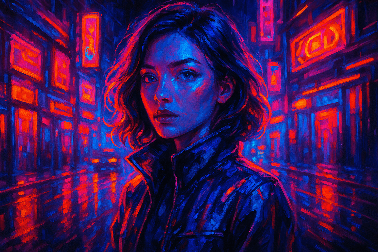 AFuturisticneonlitpainting AFuturisticneonlitpainting - our featured image