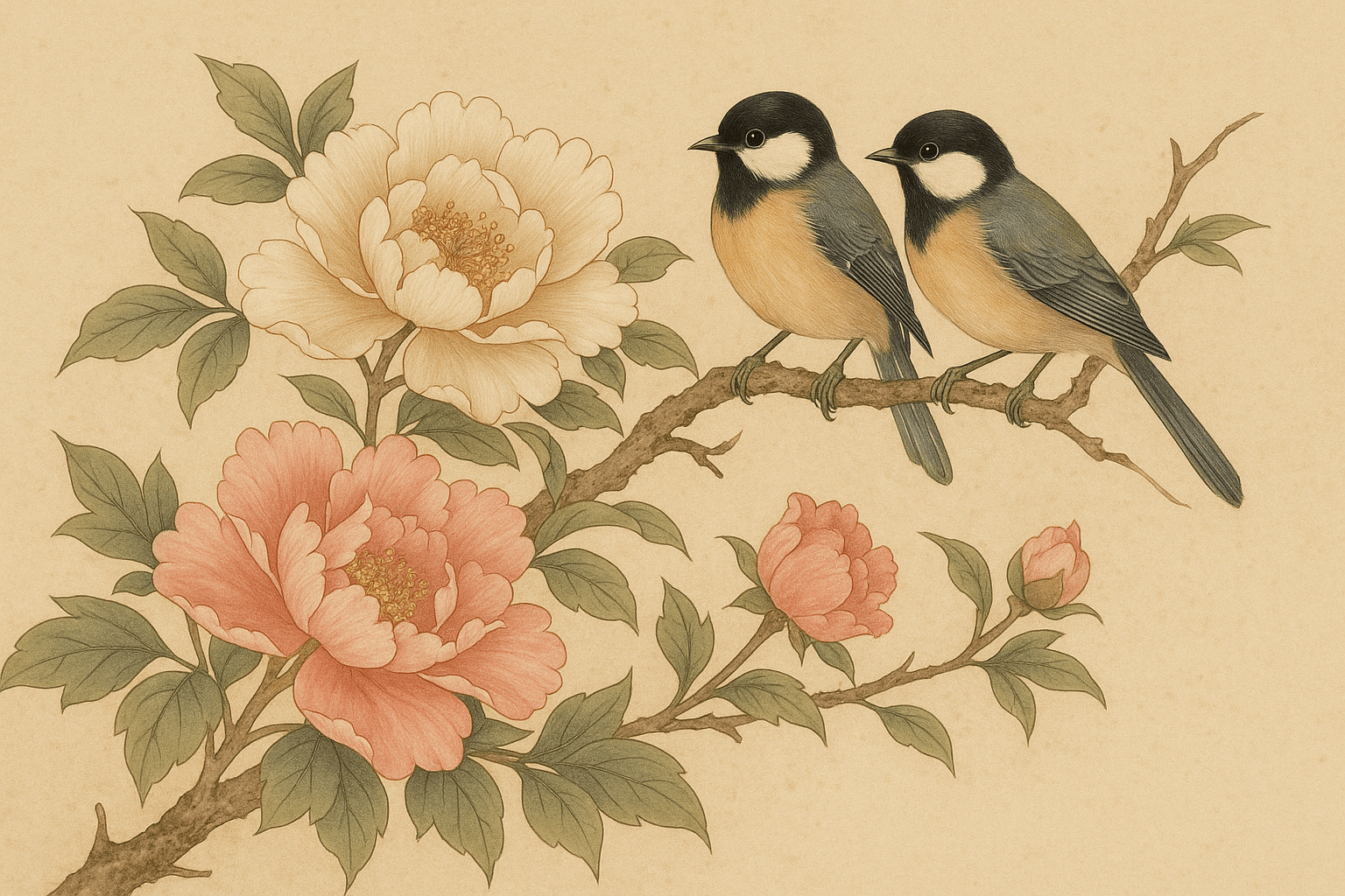 Bird-and-Flowerpainting Bird-and-Flowerpainting - our featured image