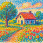 Color Felt Tip Pen Drawing :.