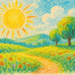 Crayon Color Drawing :.