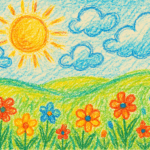 Crayon Drawing :.