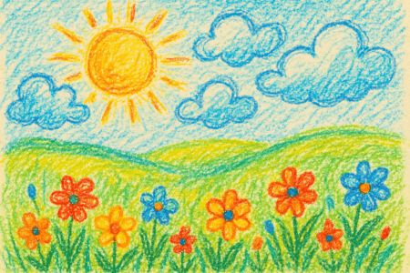 Crayon Drawing :.