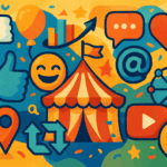 A playful carnival of digital icons