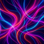 Neon Splice Abstract
