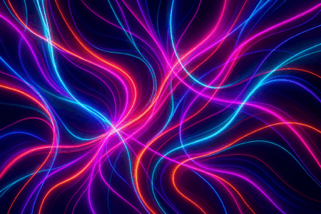 Neon Splice Abstract