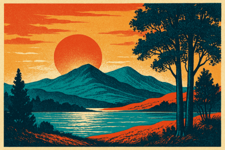 Screenprint-Style Art