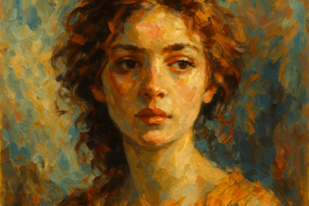 Very expressive oil painting
