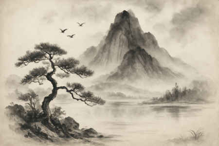 Zen Ink Painting
