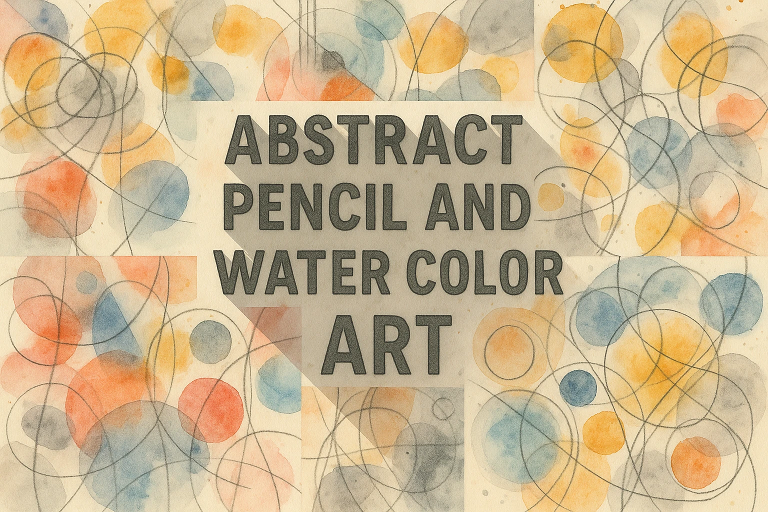 Abstract Pencil and Water Color Art :.