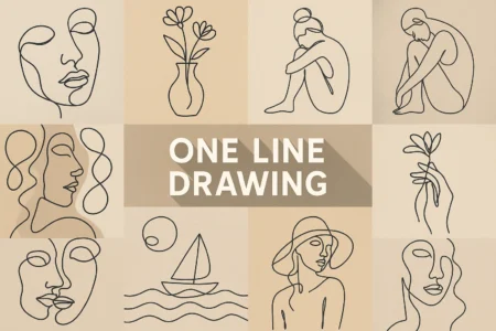 One Line Drawing :.