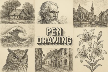 Pen Drawing :.