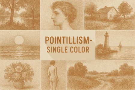 Pointillism – Single Color :.
