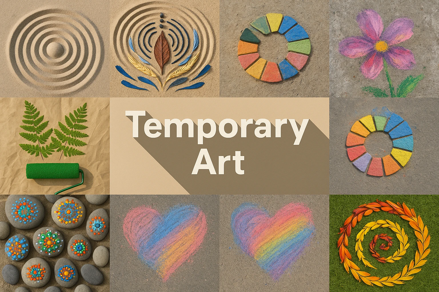 Temporary art collage showing several visual interpretations of the style.