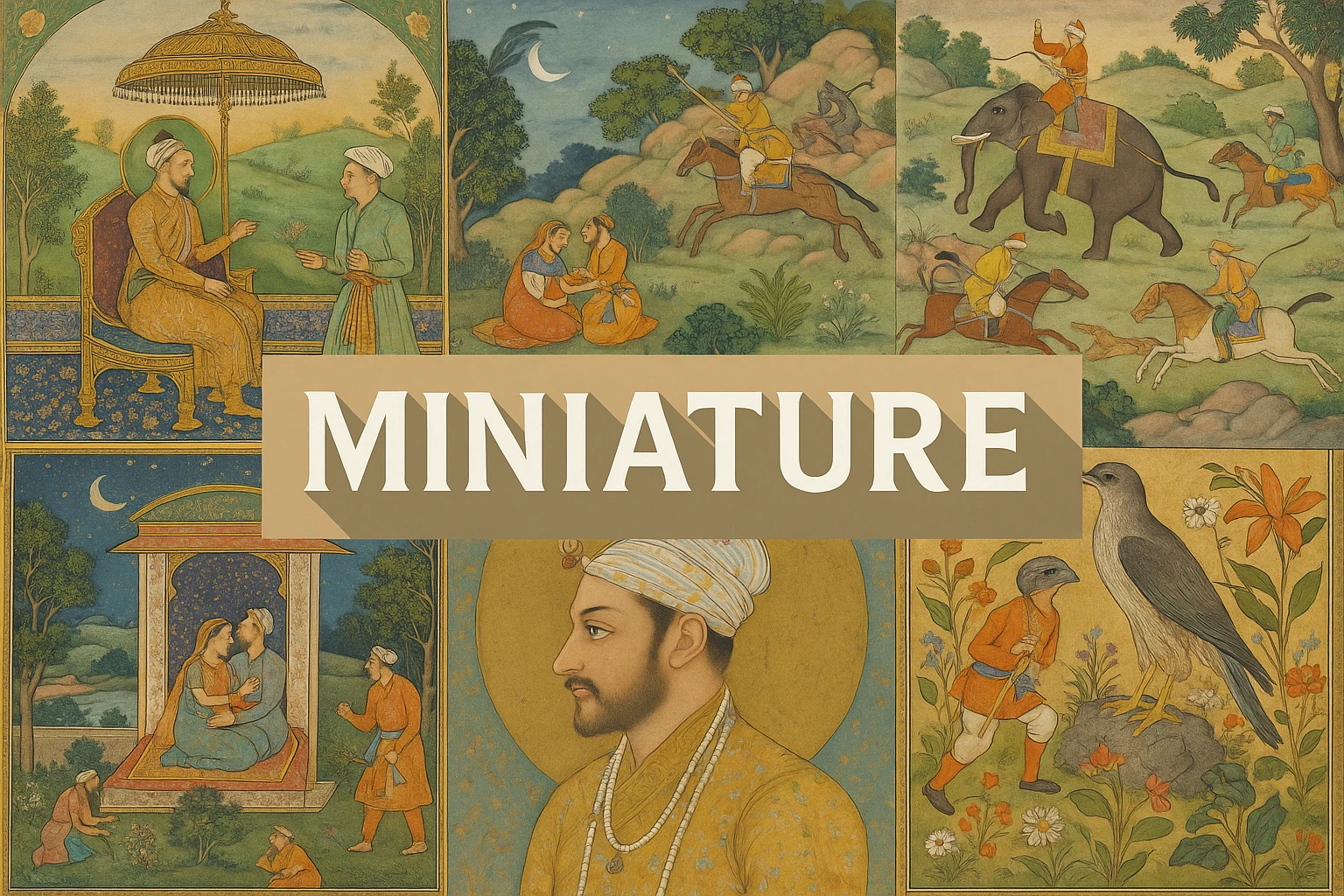 Miniature collage showing several visual interpretations of the style.