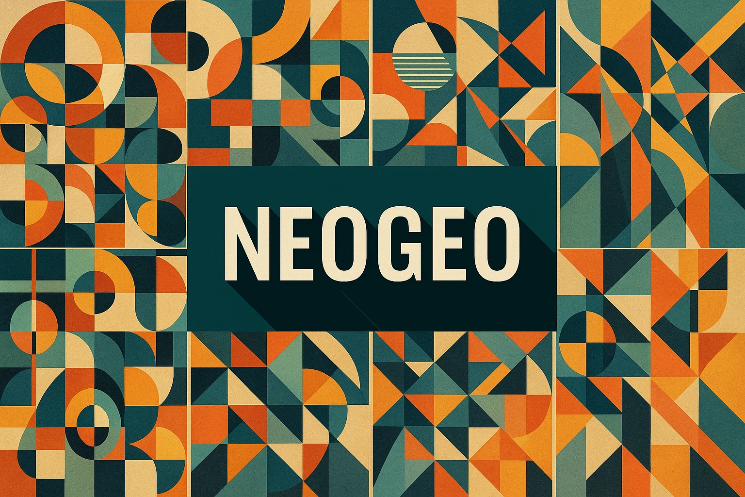 Neogeo collage showing several visual interpretations of the style.