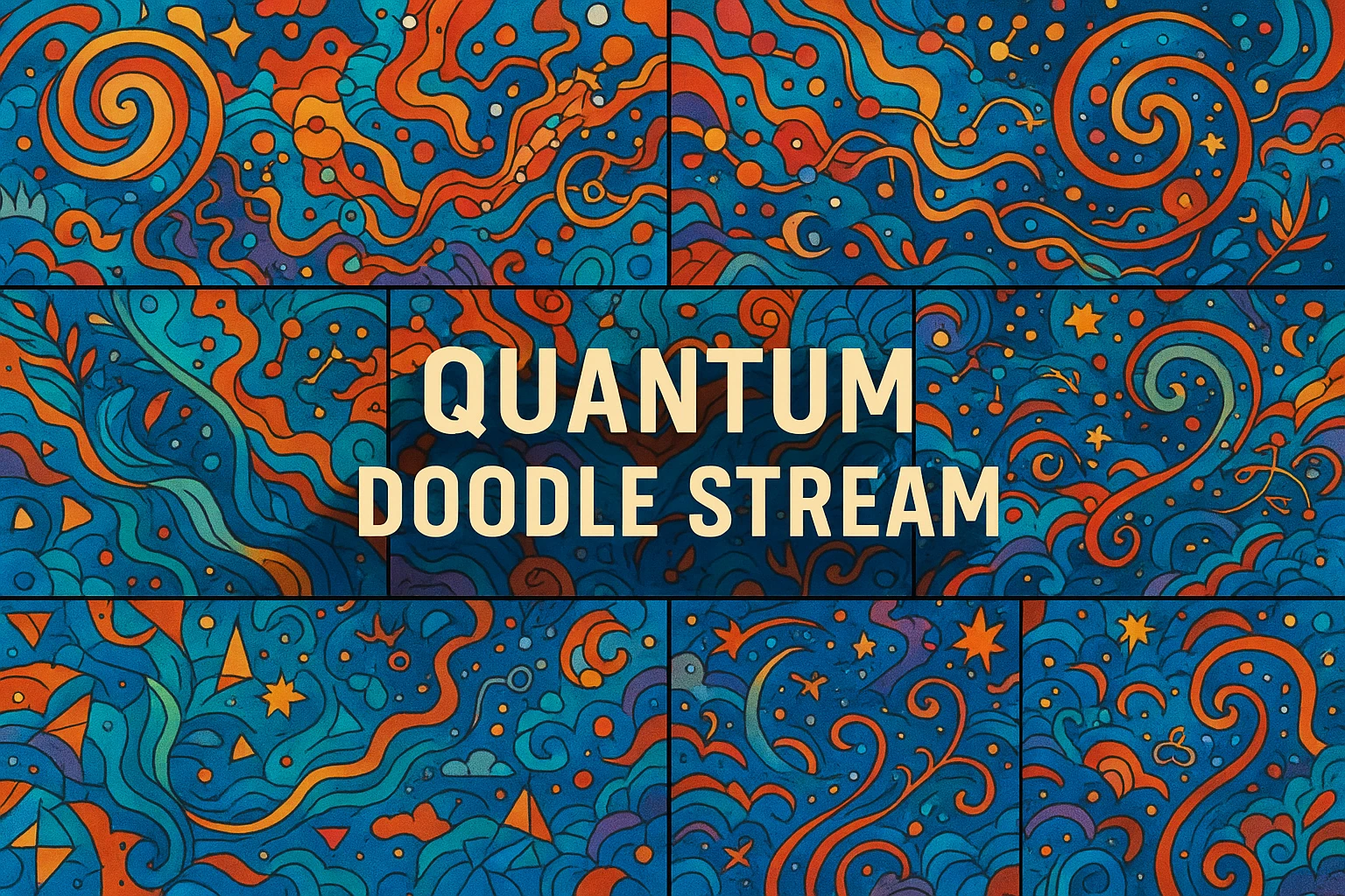 Quantum Doodle Stream collage showing several visual interpretations of the style.