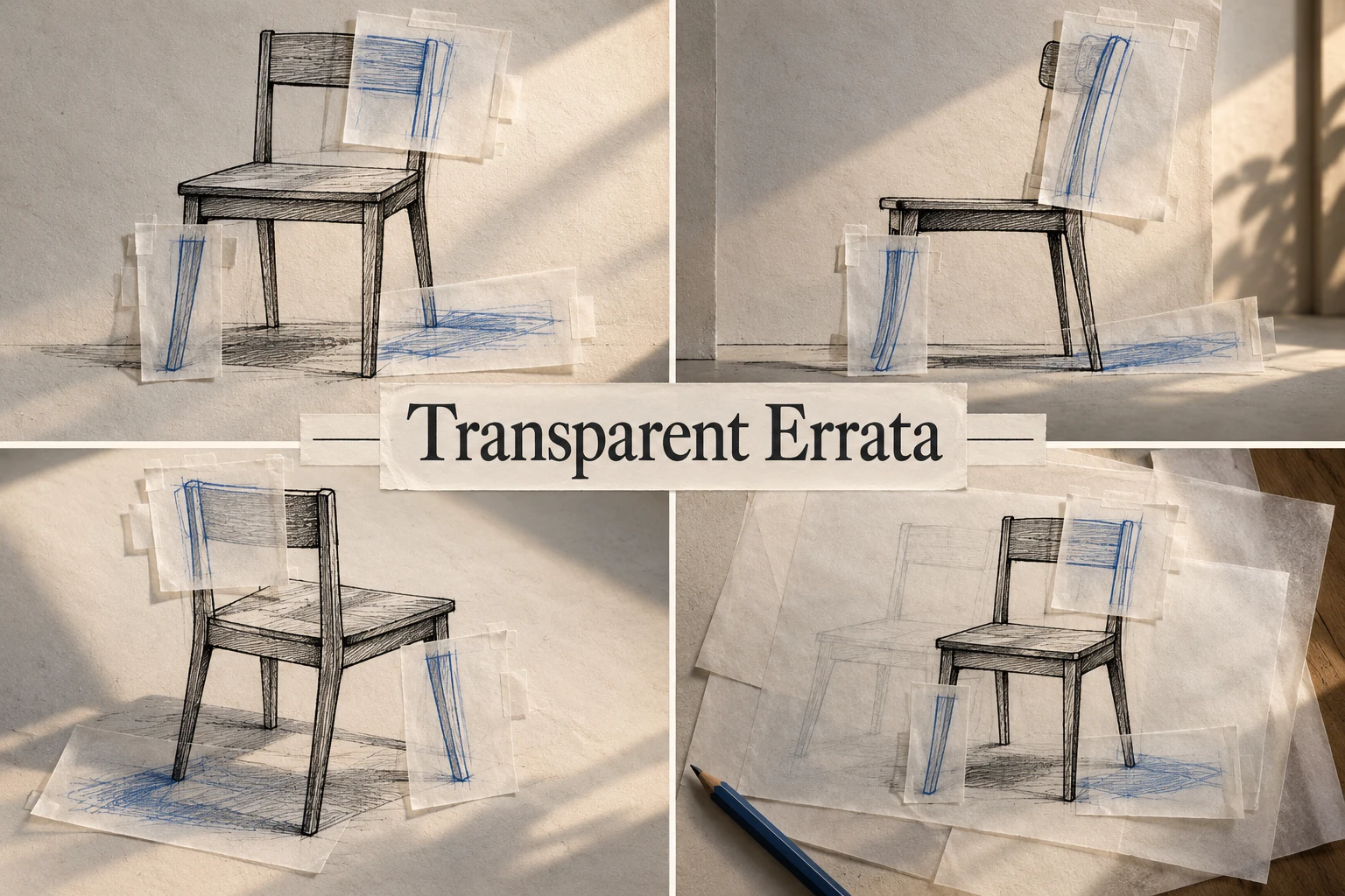 Transparent Errata collage showing several visual interpretations.