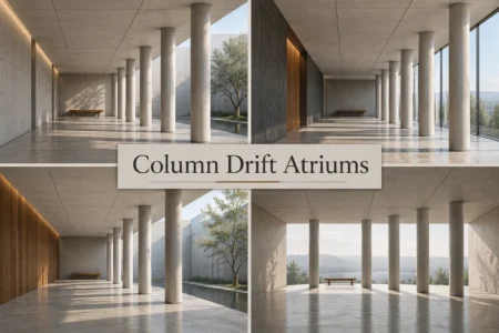 Column Drift Atriums
