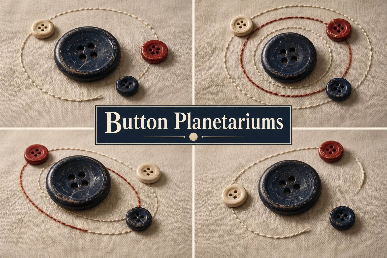 Button Planetariums collage showing several visual interpretations of the style.