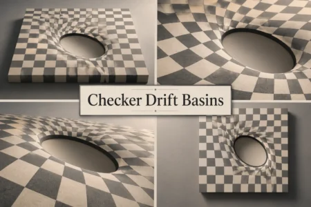 Checker Drift Basins
