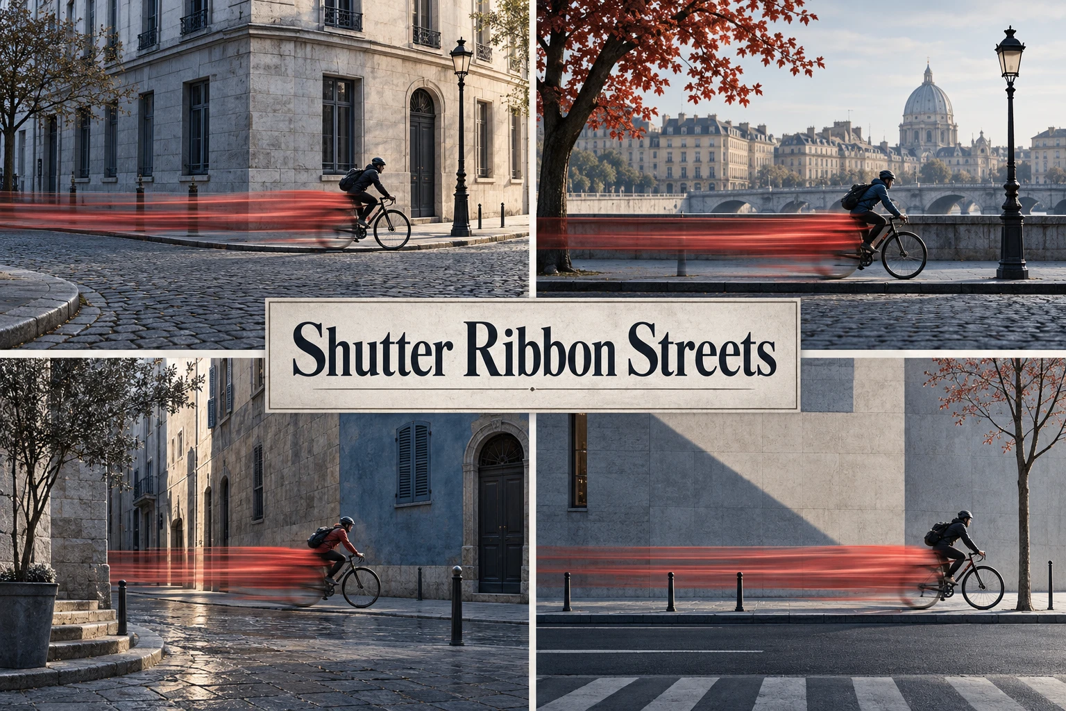 Shutter Ribbon Streets collage showing several visual interpretations.