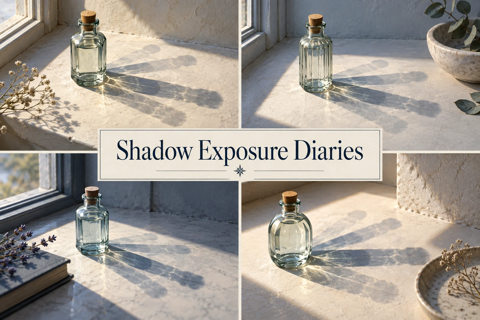 Shadow Exposure Diaries collage showing several visual interpretations.