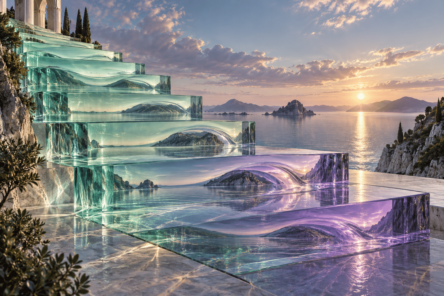 Gradient Tide Glass