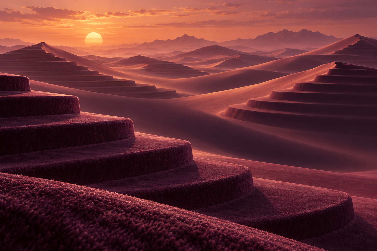 Quantized Velvet Dunes