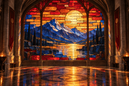 Token Boundary Stained Glass