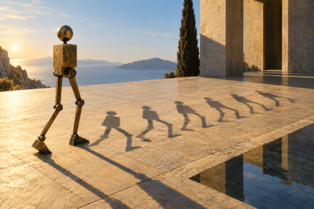 Robot Gait Shadowgraphs