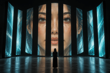Telepresence Ribbon Portraits