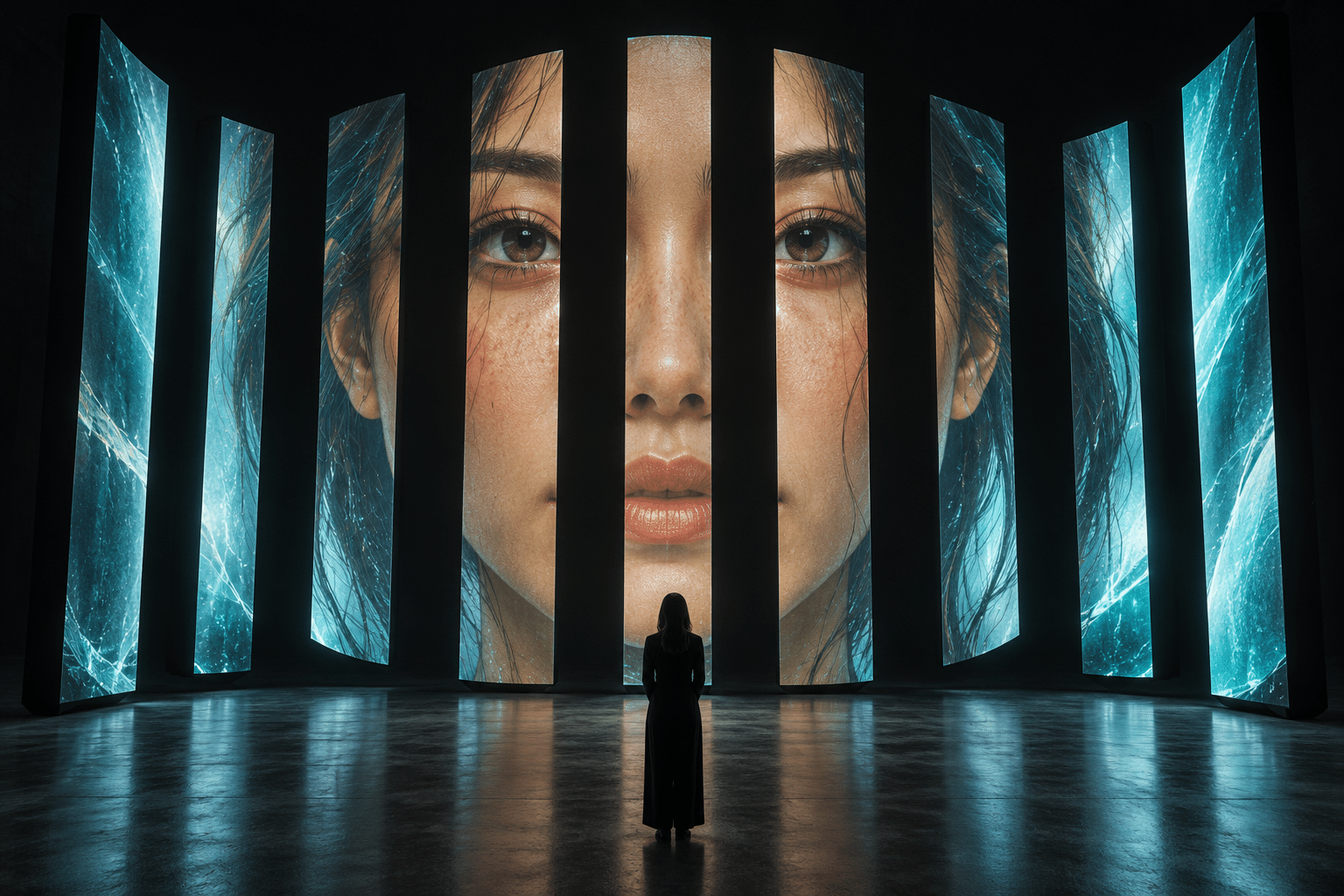 Telepresence Ribbon Portraits