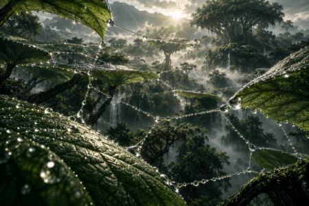 Mesh Network Dew Canopies