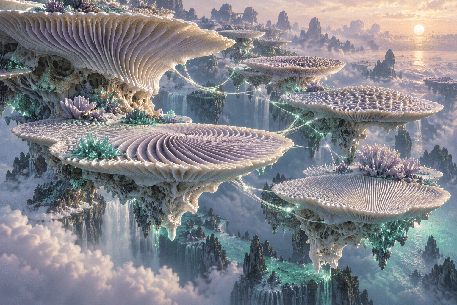 Neuromorphic Coral Shelves