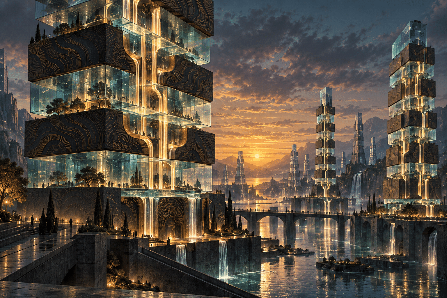 Die Stack Glass Monuments