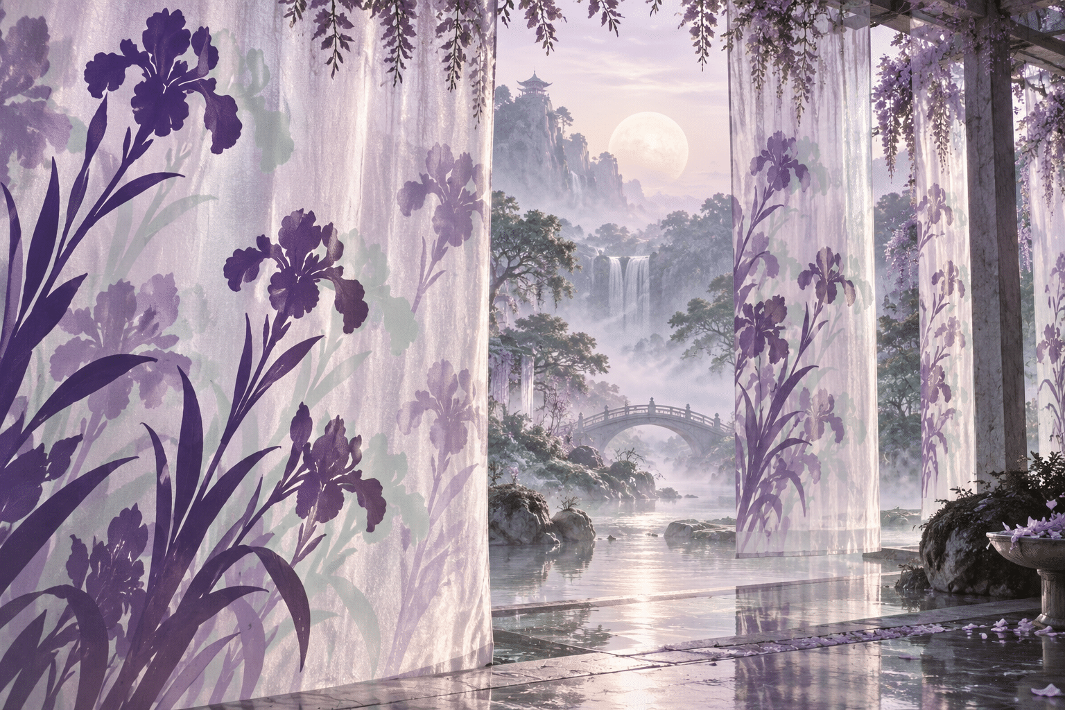 Lithography Mist Gardens