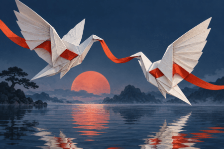 Key Exchange Origami Birds