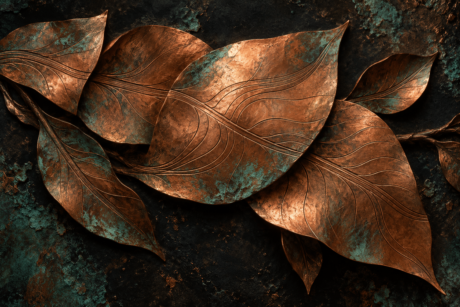 Audit Trail Copper Leaves