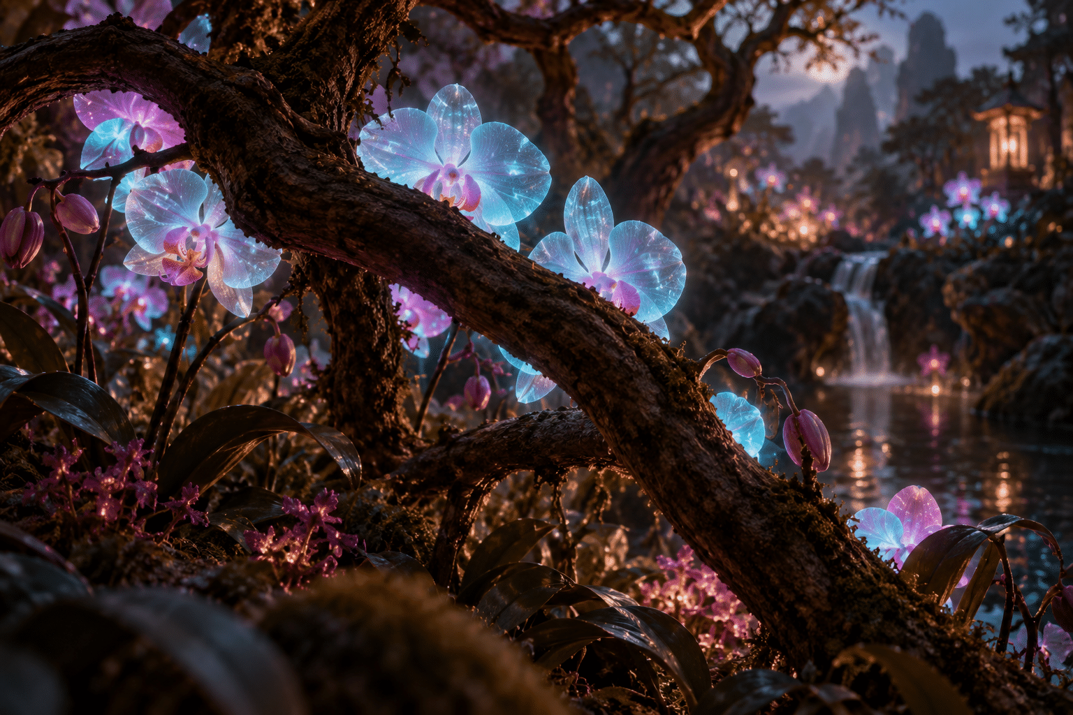 Holographic Occlusion Orchids