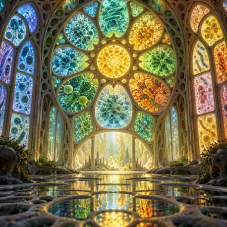 Bacterial Stained Glass