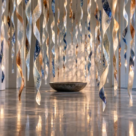 Ceramic Ribbon Rain