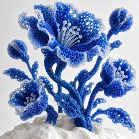 Cobalt Foam Garden