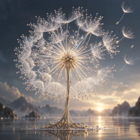 Dandelion Data Sculpture