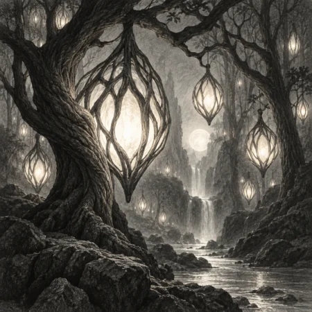 Graphite Lantern Forest