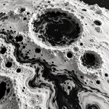 Ink-Foam Lunar Relief