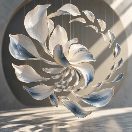 Kinetic Porcelain Petals