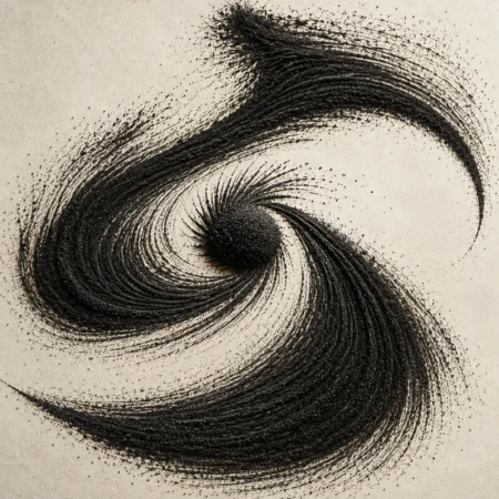 Magnetic Sand Calligraphy