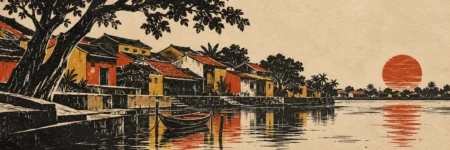 Vietnamese Modernist Woodcut