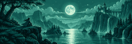 Monochrome Pixel Art